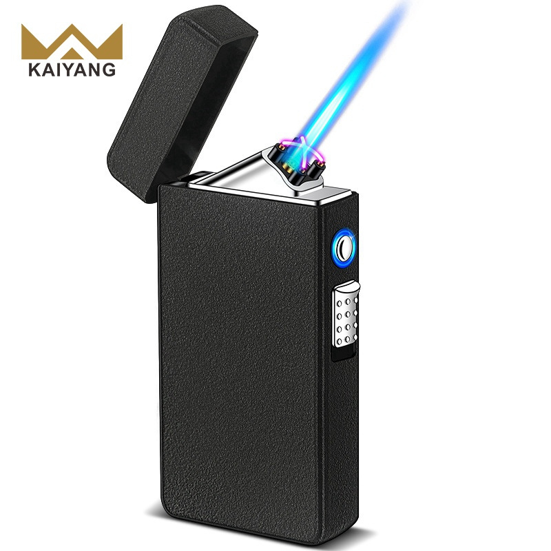 Double flame lighter vaper smoke Straight puffs gas flame lighter for cigarette