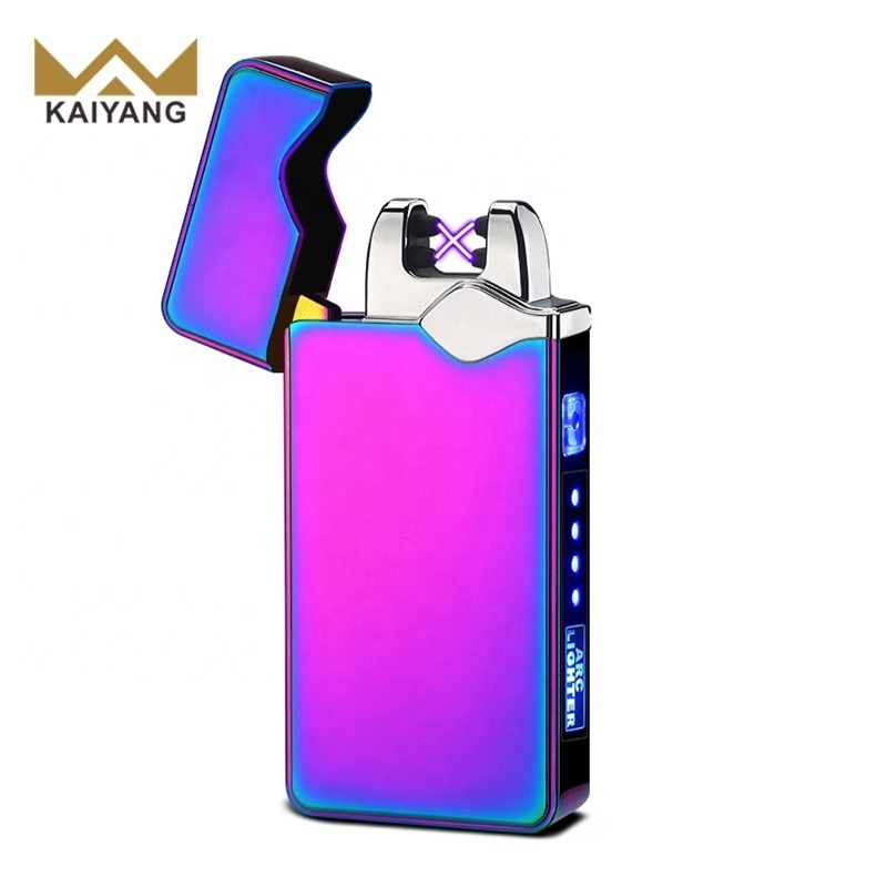 Customized Touch Sensor USB Rechargeable Arc Plasma Windproof Lighter For Cigarettes