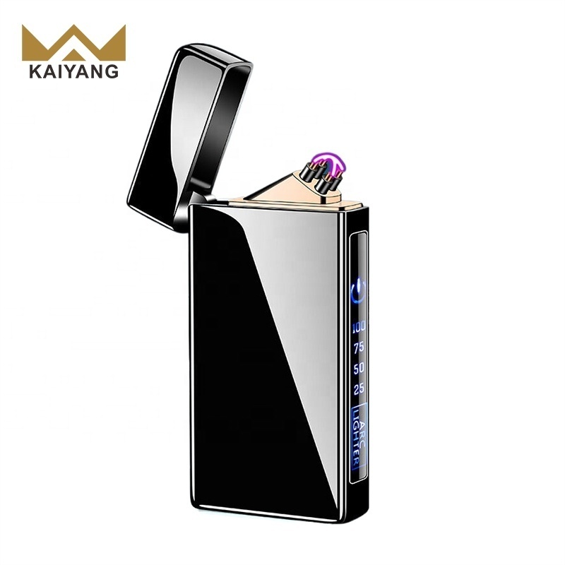 Fingerprint encenencende New USB Electric Smoking Cigarette Flameless Windproof Rechargeable Metal Lighters