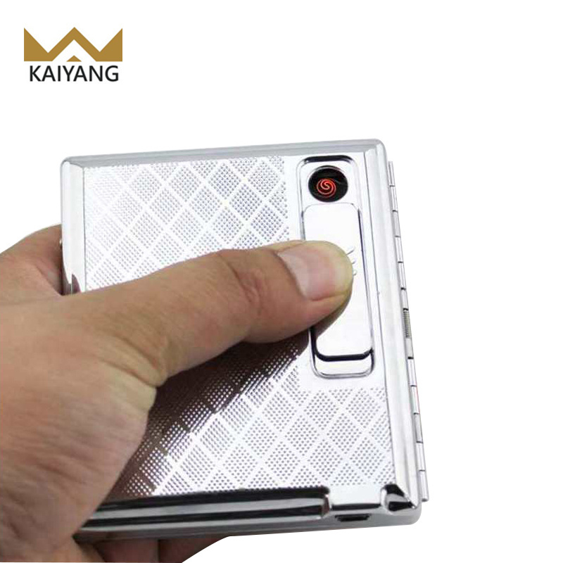 Factory Direct Sale Pressure-Resistant Moisture-Proof Metal Clip Cigarette Case lighter