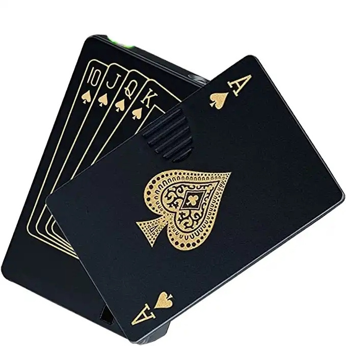 KY Fancy Custom Logo Poker Ace Cards Tobacco Cigarette Smoke Refillable Jet Torch Butane Gas Lighter