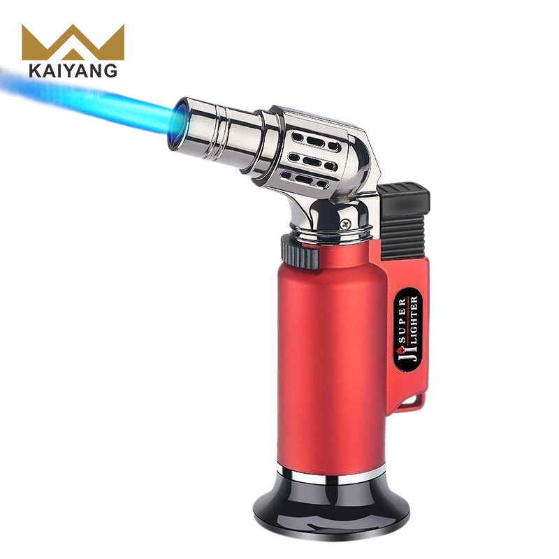 KY Torch Lighter Classic Jet Flame Gun Shaped Kitchen Cooking BBQ Refillable Windproof Gas Lighter