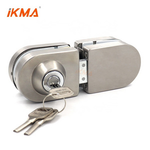 office commercial home entrance round stainless steel double side dorma security center glass door lock manufactures