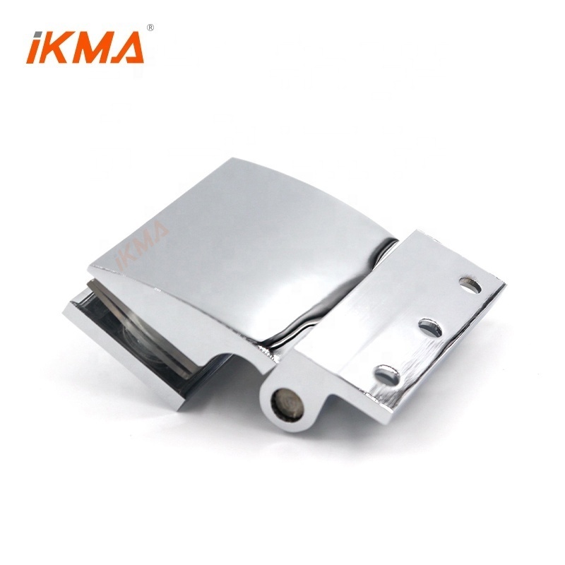 IKMA  brass chrome swing no spring 3/8 glass to wall mount shower door pivot hinge