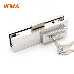 Morocco best sell patch fitting floor mounted glass door lock with key