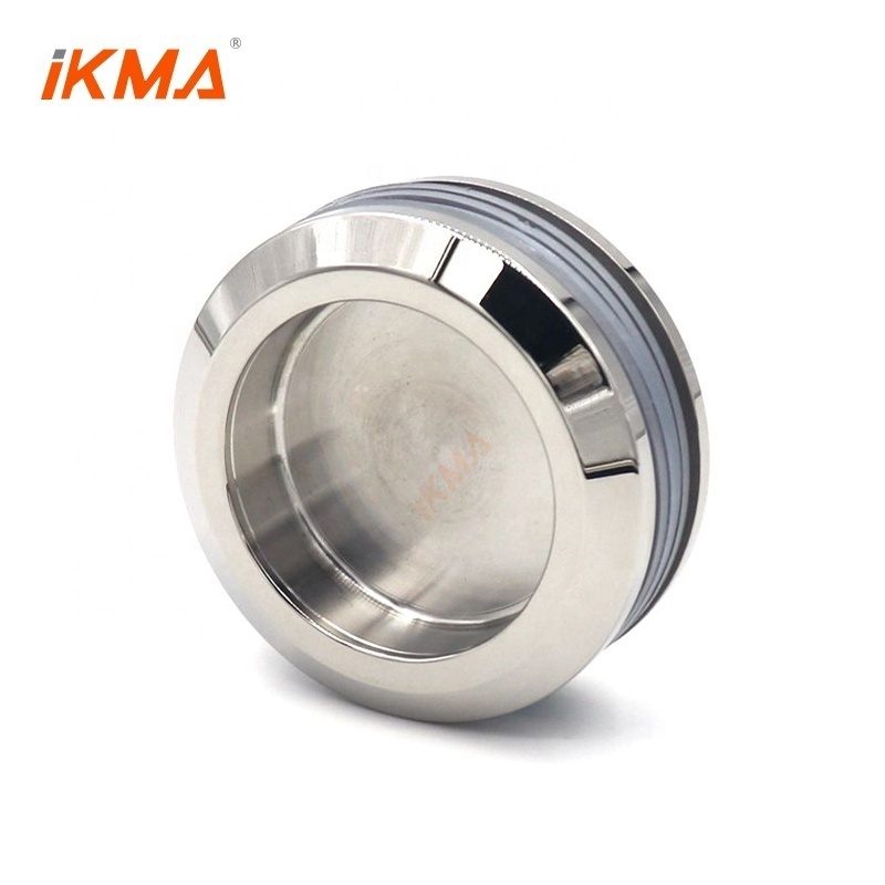 High quality round shape polish glass shower door Bathroom Glass Flush Door Knob