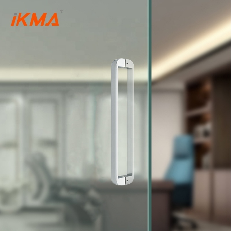 Customizable 300/400/600/800/1000/1200/1500mm SS304 Square edge arc design front door glass pull handles