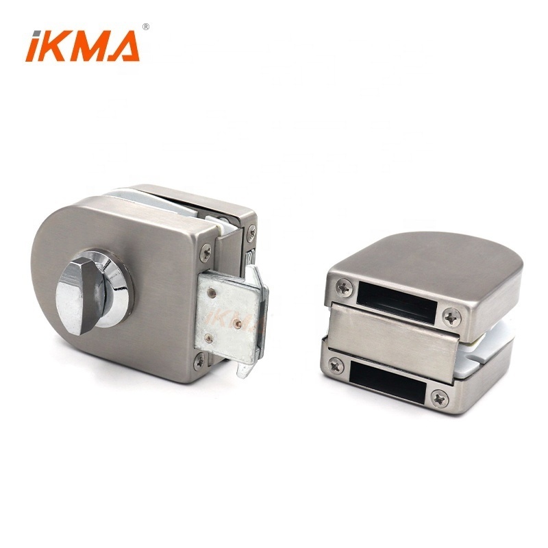 office commercial home entrance round stainless steel double side dorma security center glass door lock manufactures