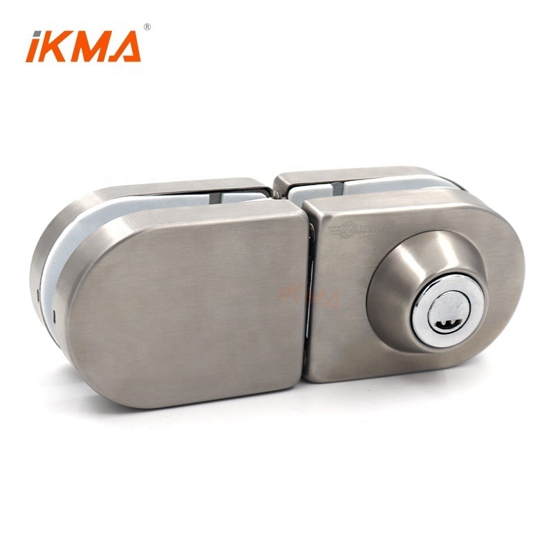 office commercial home entrance round stainless steel double side dorma security center glass door lock manufactures