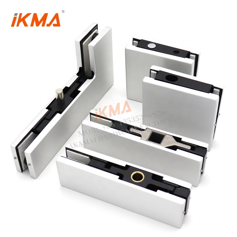 China manufacturer bottom and top corner center stainless steel hardware patch fitting for glass door