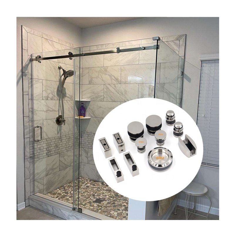 Stainless Steel Sliding Door Kits Shower Room Glass Sliding Door System Glass Sliding Door Hardware Accessor