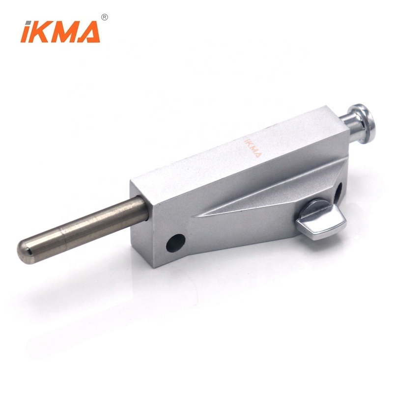 Zinc alloy bolt lock with key for door ground heavy rotating door stopper spring latch bolt