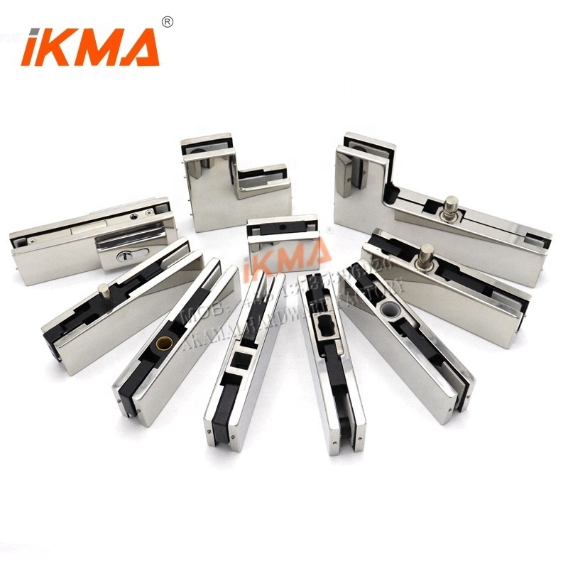 China manufacturer bottom and top corner center stainless steel hardware patch fitting for glass door