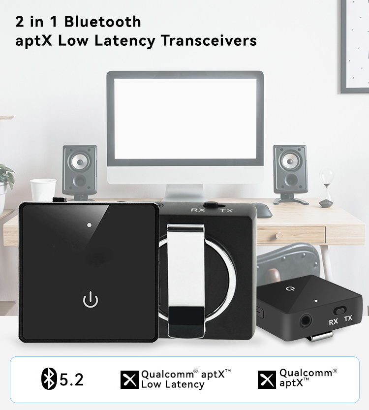 Long Range Bluetooth Wireless Video Transmitter Receiver with aptX Low Latency