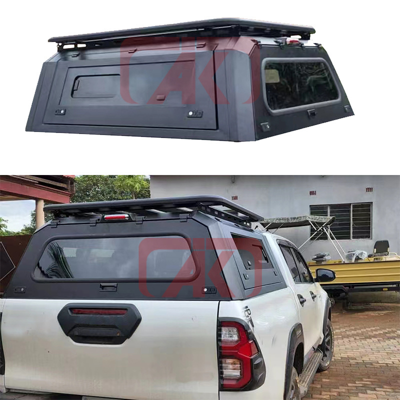 Factory custom hard top canopy steel aluminium ute canopy for Toyota Hilux Vigo REVO ROCCO