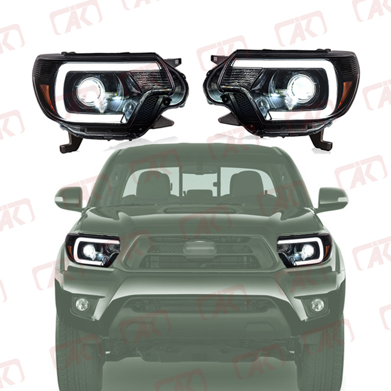 Modified Auto Head Lamp LED Headlights For Toyota Tacoma 2012 2013 2014 2015 LED DRL Daytime Running Dynamic Turn Signal