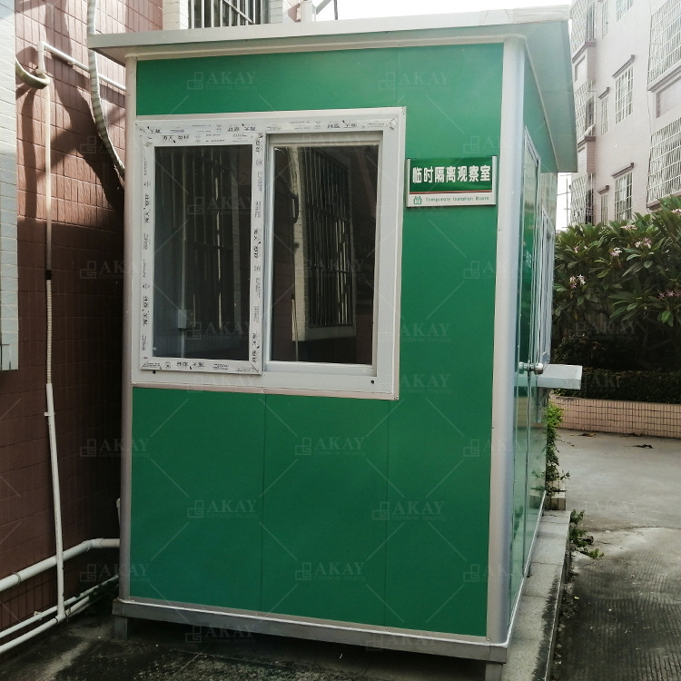 Portable Prefabricated Security Guard Booth Mobile Ticketing House Portable Ticket Booth