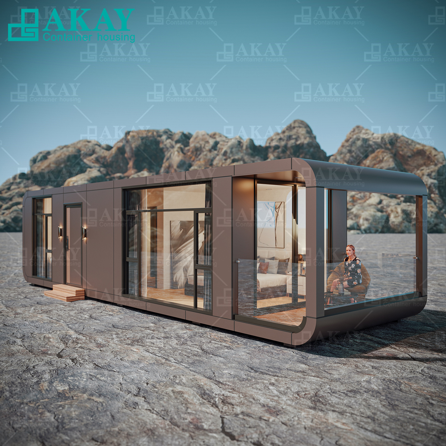 Prefab House AKAY factory Container House vessel demountable capsule house