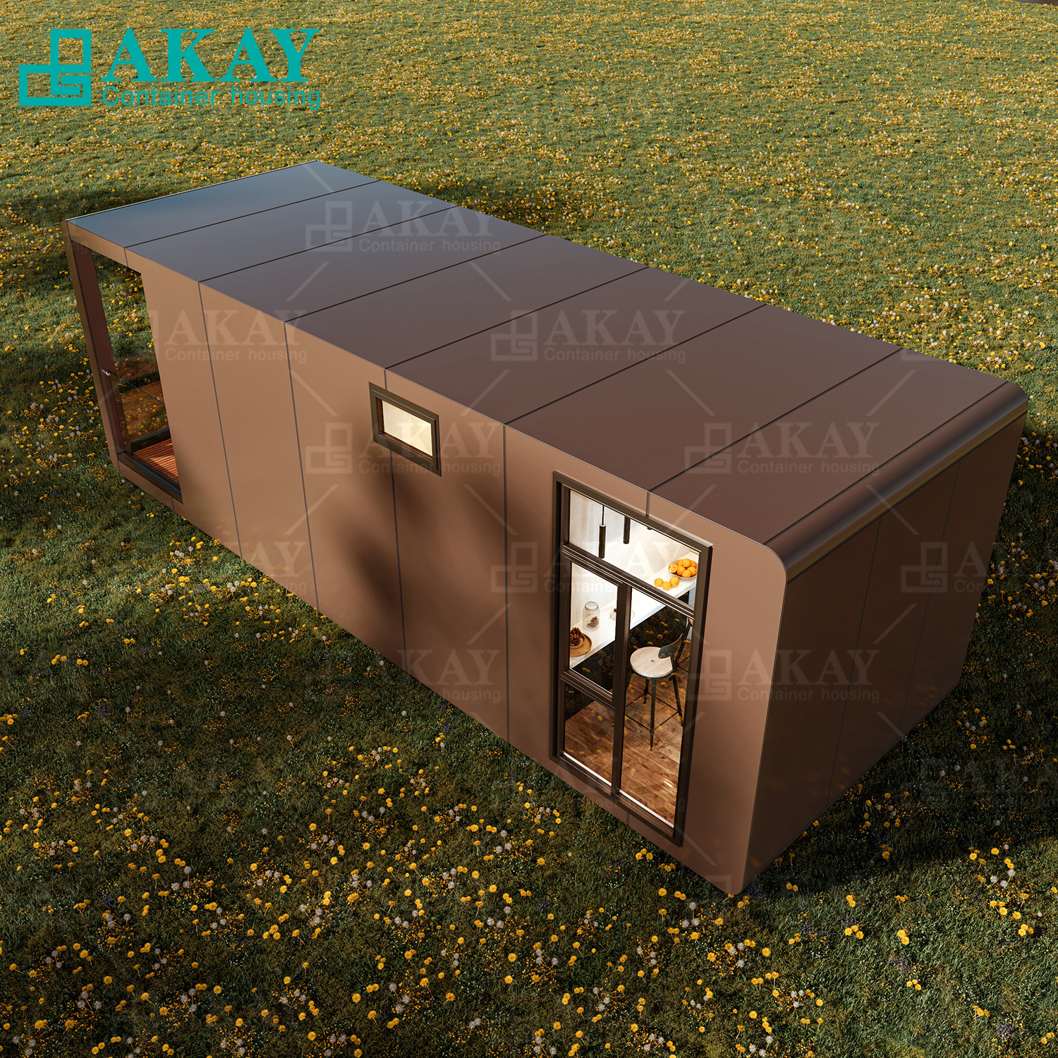 3*9 apple warehouse aluminum alloy outer panel prefab container house