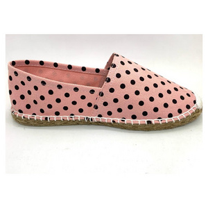 Espadrilles Dot or Ball Printed Solid Color Traditional Espadrilles Flat Shoes available at cheap price from Indian Manufacturer