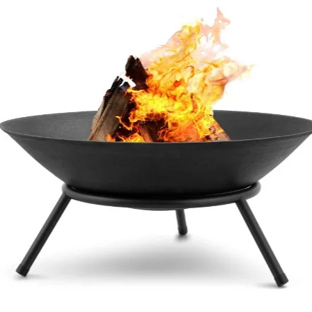 Outdoor FirePit Metal Fire Bowl Outdoor Metal FirePit for Camping and Backyard Use