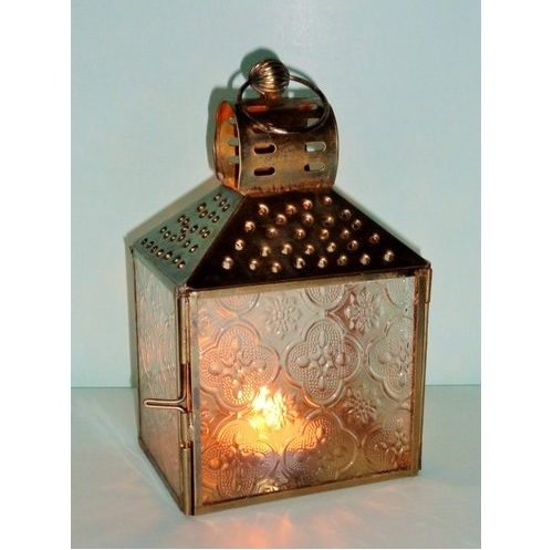 AK Brass Handmade manufactured in India Petal Designer Metal Decorative Lantern Tealight Candle Holder For Home Hotel Decoration