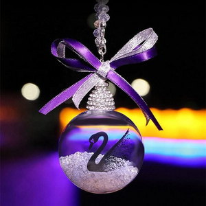 Wholesale Hot Selling Homemade Decorating Delicate Crystal Christmas Clear Glass Balls Ornaments Bulk