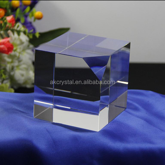 Fashion Super Quality Corner Cutting Optical K9 Crystal Glass Blanks Wholesale for Engraving/ Laser Engraving Blanks