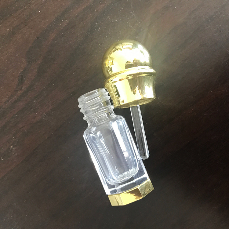 Mini Octagonal Shape Perfume Glass Bottle Design Arabic Small Perfume Bottle Crystal 3/6/12ml Oud Luxury Perfume Bottle Glass