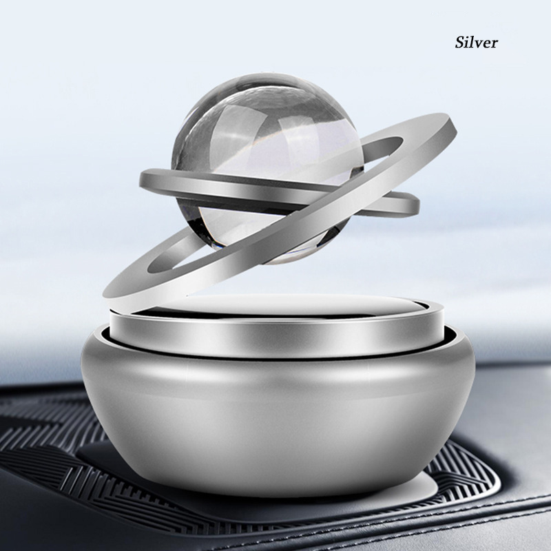 New Design Car Or Home Solar Spin Base Perfume Bottle Decoration Crystal Liquid Air Freshener