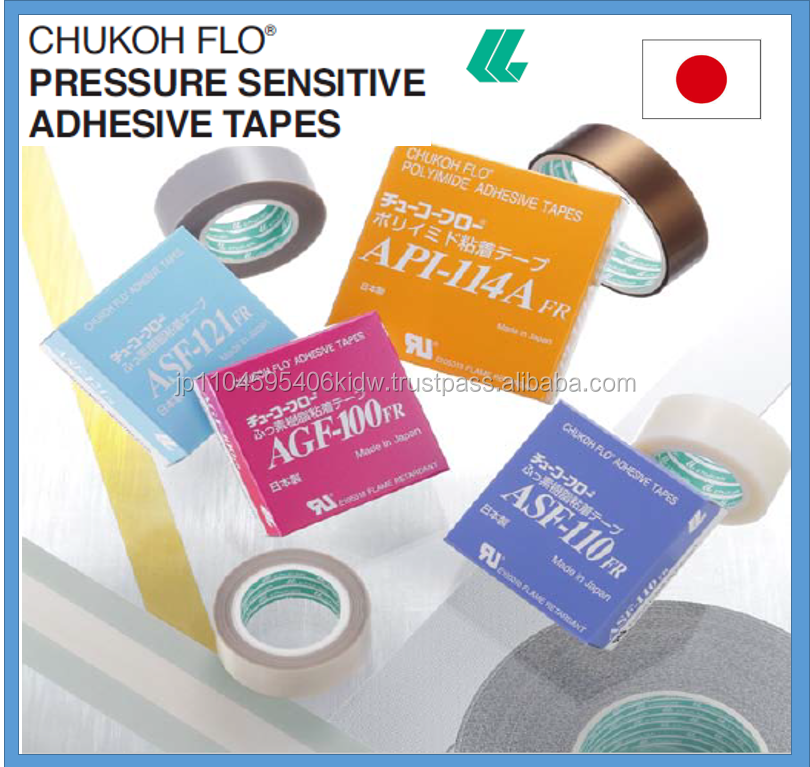 Soft white fluororesin Chukoh Flo adhesive tape