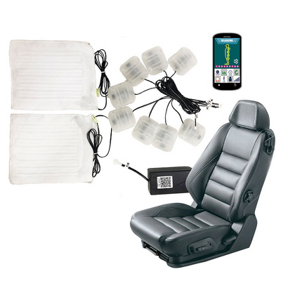vibrating car seat massager Back Massager Cushion Electric Massage Car Seat Cushion Chair Pad with 8  Vibration Modes 3 Intensity Levels Heating Function & 7 Motors