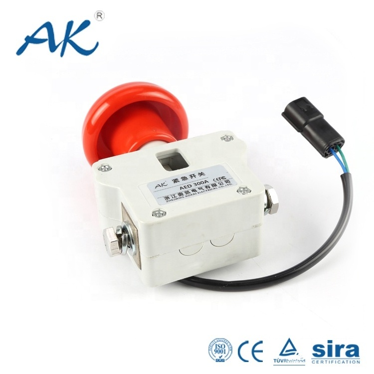 ADK 300A 350A emergency stop push button switch  disconnect for  electric forklift truck