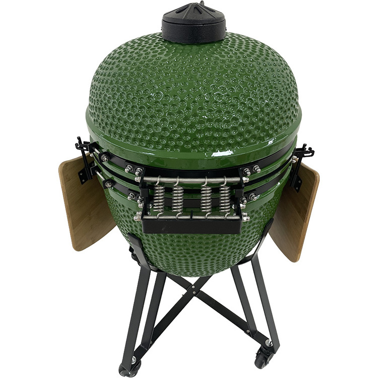 Custom Large Camping Barbeque Charcoal Ceramic BBQ Kamado Grill Outdoor Kitchen