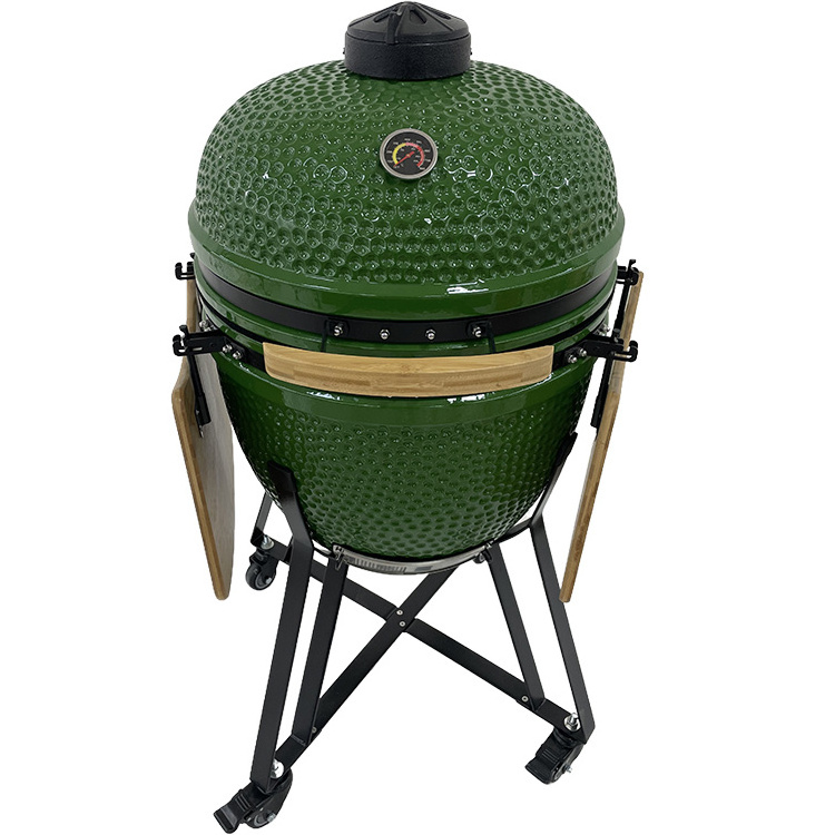 Custom Large Camping Barbeque Charcoal Ceramic BBQ Kamado Grill Outdoor Kitchen