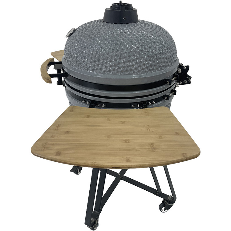 Custom Large Camping Barbeque Charcoal Ceramic BBQ Kamado Grill Outdoor Kitchen