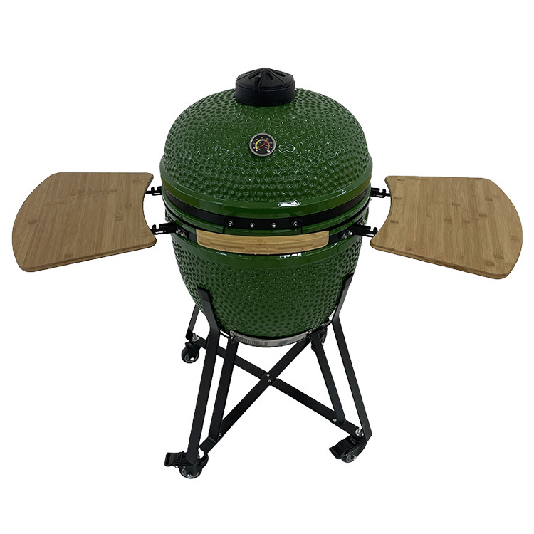 Custom Large Camping Barbeque Charcoal Ceramic BBQ Kamado Grill Outdoor Kitchen