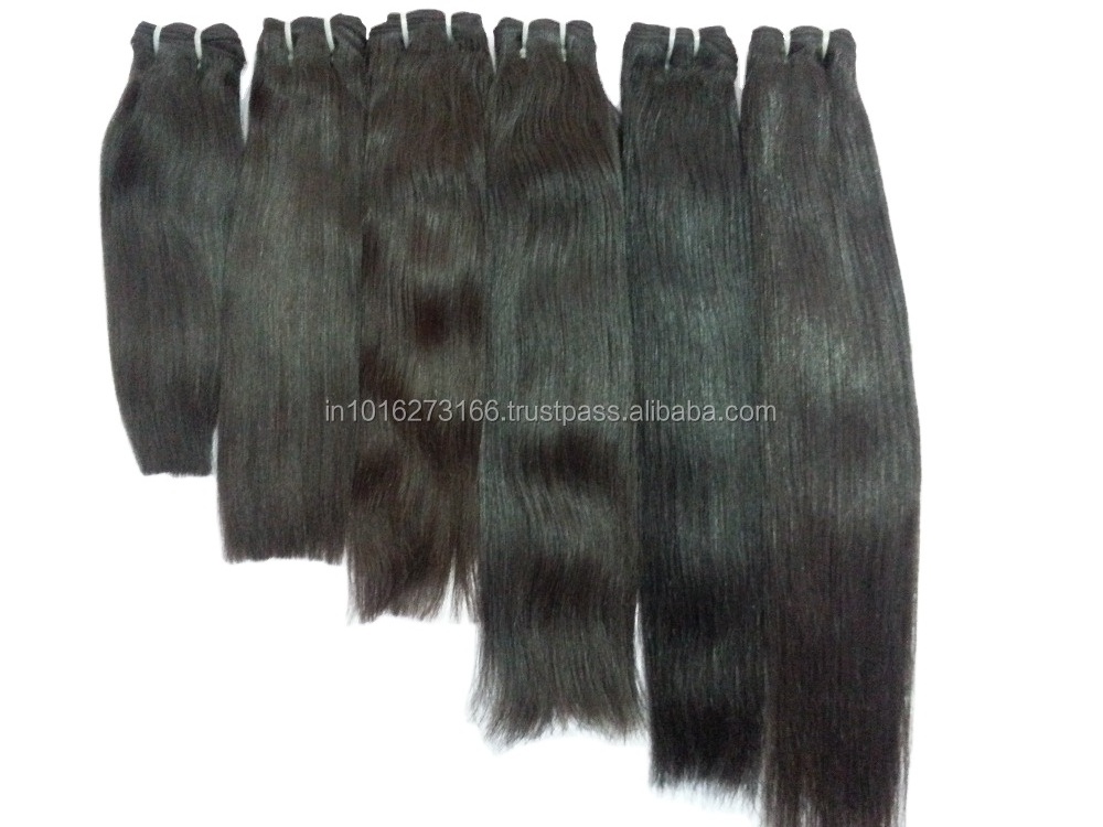 100% Natural Temple Human Hair Wholesale Raw Indian Hair Raw Indian Women Hair From Indian Supplier