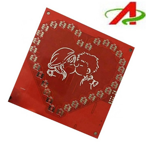 Good Quality pcb Factory Directly   red heart MOQ PCB Electronic OEM PCB Making Machine