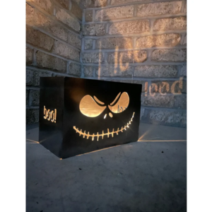 Personalized Multiple Halloween Design Metal Candle Holders Boxes with Customized Laser-cut Designs for Halloween Decorations