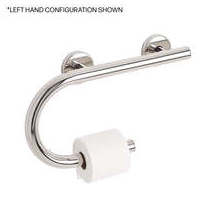 Bathroom Accessories round bathtub security pole stainless steel grab rail with Toilet paper holder curved shower safe grab bar