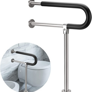 Botabay Handicap Grab Bars Rails 23.6 Inch Toilet Handrails Bathroom Safety Bar Stainless Steel Hand Support Rai