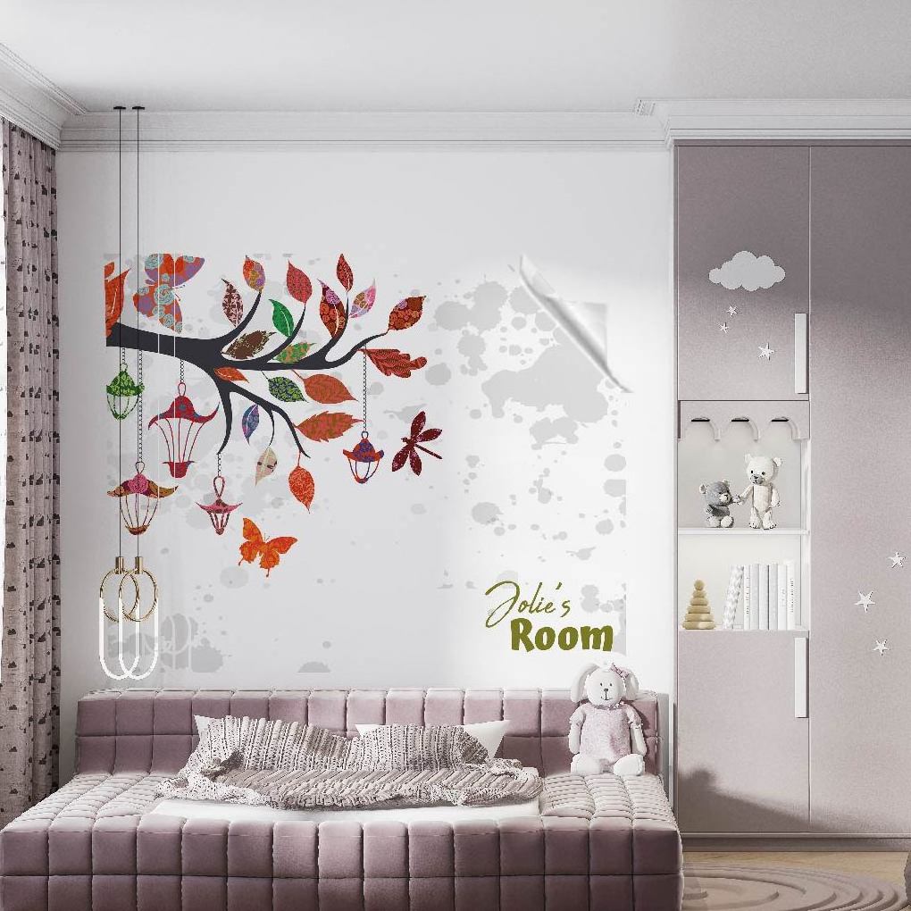 Personalized Boys and Girls Themed Wallpapers for Kids Rooms Model-5 Reusable Durable Polystyrene Material Holds The Surface