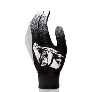 Good Quality Comfortable Snooker Sublimated Gloves for Billiard Shooters Carom Pool Snooker Printed gloves Cue Sport