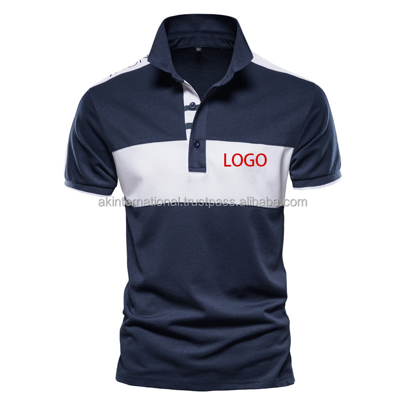 OEM High Quality Custom Logo 100% Cotton Polyester Homme Work Printing Uniform Camisas Mens Golf Polos Shirt With Embroidery