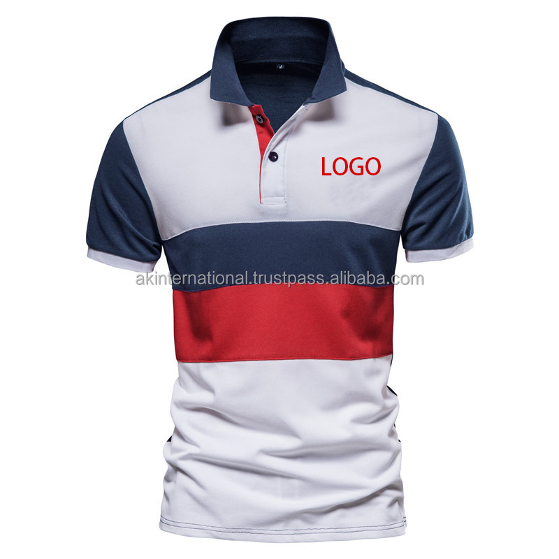 OEM High Quality Custom Logo 100% Cotton Polyester Homme Work Printing Uniform Camisas Mens Golf Polos Shirt With Embroidery