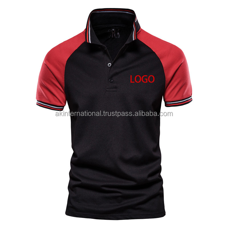 OEM High Quality Custom Logo 100% Cotton Polyester Homme Work Printing Uniform Camisas Mens Golf Polos Shirt With Embroidery