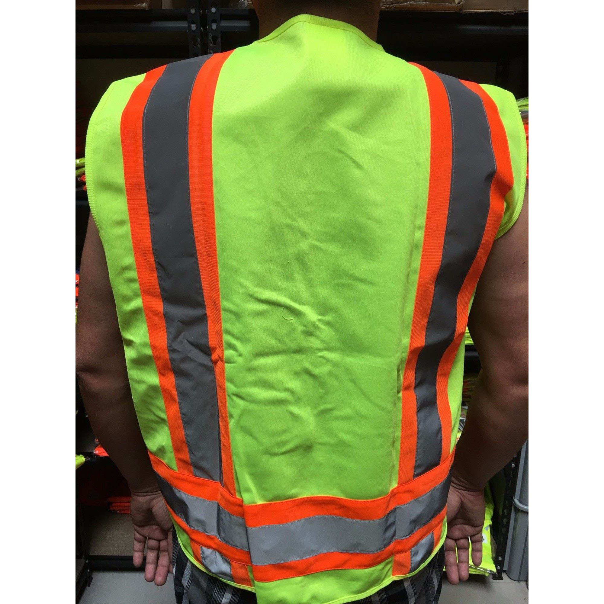 Top Quality Hi Vis Vest With Pockets Zipper Closure Comfortable Durable Waterproof Emergency Vest For Adults