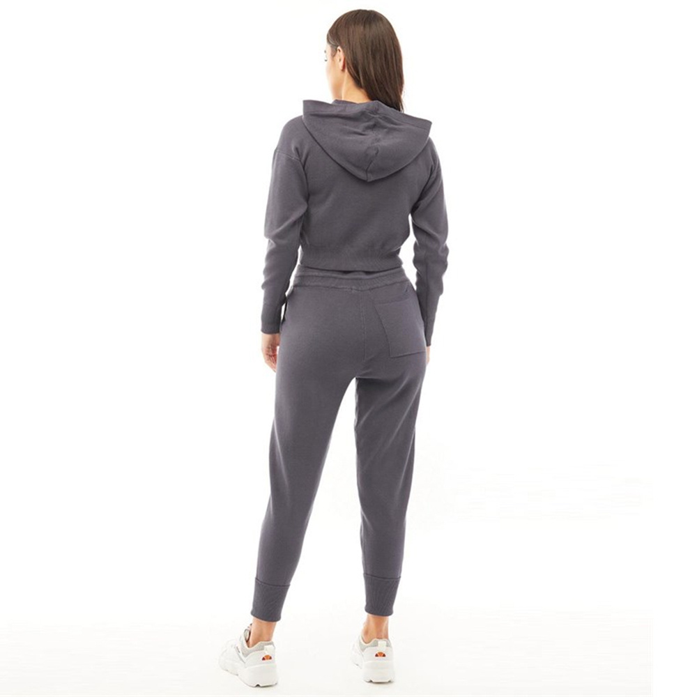 Fancy Crop Tracksuits For Ladies Regular Fit Drawstring Crop Hoodie With Trouser Jogging Outwear Sweat Suits For Girls