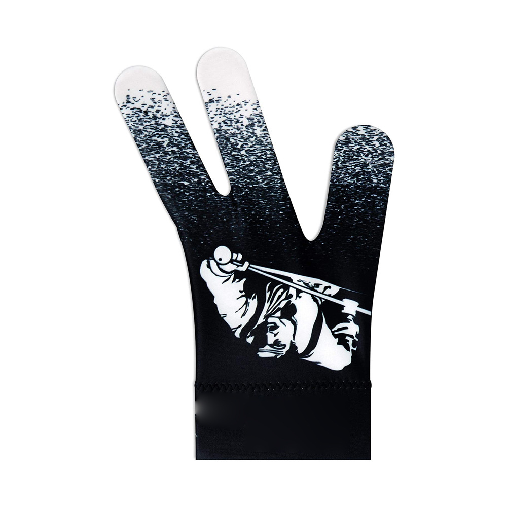 Good Quality Comfortable Snooker Sublimated Gloves for Billiard Shooters Carom Pool Snooker Printed gloves Cue Sport